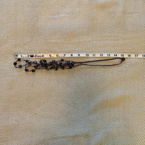 J. Jill Blue/White Swirl Bead 3-Strand Necklace - Picture 5 of 7